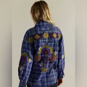 Free people We The Free Embroidered Sashiko Shirt